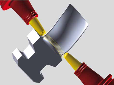 hypermill Spezialapplikationen Geometrien wie Impeller, Blisks, Turbinenschaufeln,