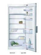 und Sicherheit Kühlteil Gefrierteil 134 Kühlen und Gefrieren Kühlautomaten, dekorfähig KFL24A60 Dekorfähig 1.