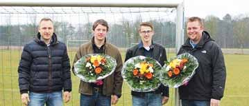 Als Dank und Anerkennung für 70 Jahre Vereinsmitgliedschaft im SV Eintracht Neuenkirchen wurde Alois Bücker durch den ersten Vorsitzenden Carsten Düweling mit einer Ehrenurkunde und einem kleinen