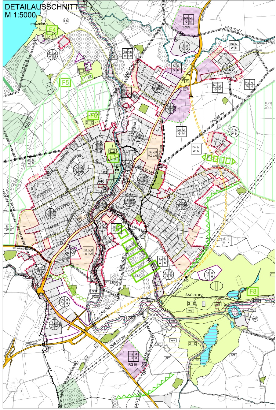 Abb. 86: Siedlungsleitbild des REK Henndorf (verkleinerte