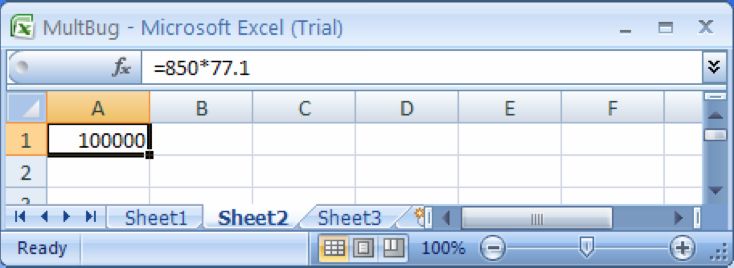 Der Excel-2007-Bug std::cout << 77.1 850; // 65535 77.1 hat keine endliche Binärdarstellung, wir erhalten 65534.9999999999927.