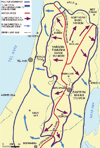 salem, von Tel Aviv und eines grossen Teils der Küstenebene sowie die israelischen Landwirte der Küstenebene, der Ebenen im Norden und des Tals von Beer Schewa mit Wasser versorgt.