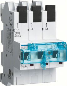 SLS-Schalter QuickConnect für Sammelschienenmontage, E-Charakteristik - für 40 mm Sammelschienen-Systeme 5/10 x 12 mm Cu nach DIN 43870 T.