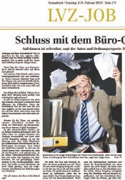 Ausgestrahlt und abgedruckt Jürgen Kurz in den Medien Printarchiv Jahr 2014 cebra.biz - Ein Bild sagt mehr als tausend Worte Bild online - Job-Loser oder Karrierist.