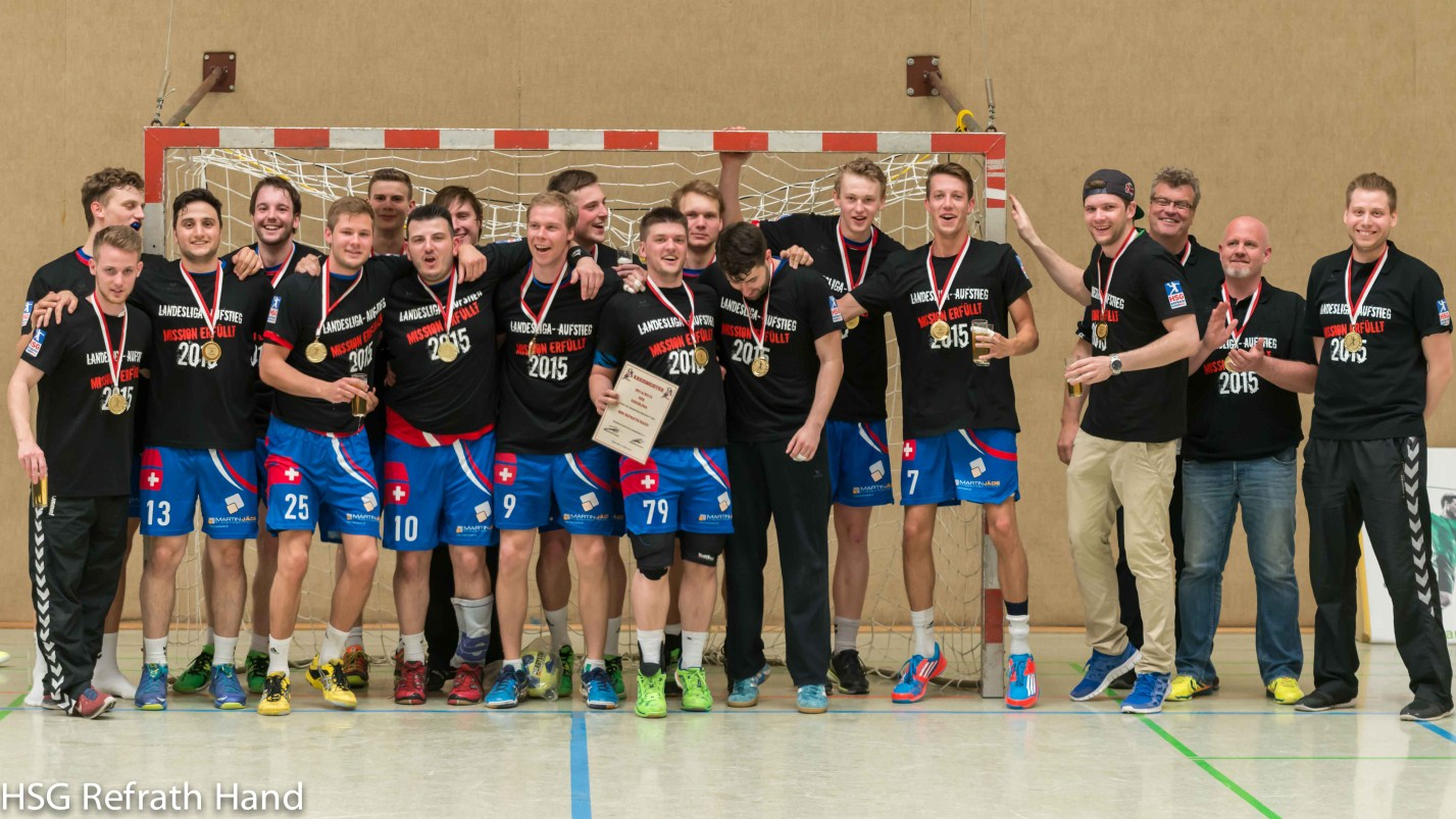 Handball Herren: Nachdem die erste Herrenmannschaft den Aufstieg in der vergangenen Saison 2013/2014 leichtfertig vergab, sollte diesmal alles anders werden.