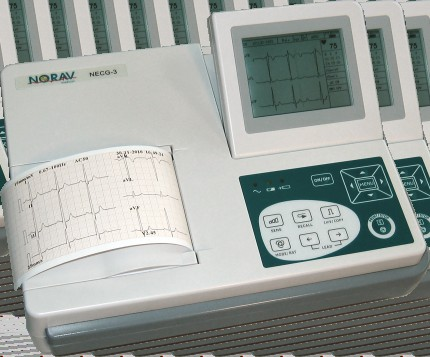 tragbare Ruhe-EKG mit großem Farb-Display und DIN-A4 Thermodrucker Ÿ Großes 12.
