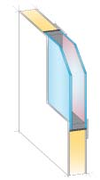 U-Wert des Glases: 1,1W/m 2 K**, U-Wert der Haustürfüllung* inklusive Verglasung bei 28 mm Füllungsstärke: 1,1 W/m 2 K A+ Wärmeschutzpaket 1 3-fach-Verglasung, innere und äußere