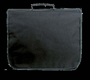 1 large main compartment, with adjustable shoulder strap, 1 hand loop, with upholstered backside, with PVC