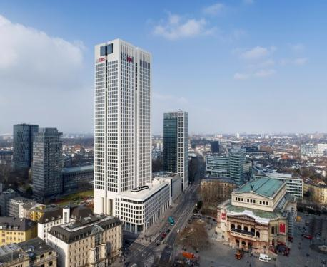 Nachhaltig Bauen - Bauen mit Naturstein Der Frankfurter OpernTurm wird in Fachkreisen als das spektakulärste deutsche Bürohochhaus seit Jahren angesehen.