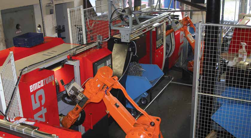 Fertigungstechnik Special Automatisierung Designed for your profit Als nächsten Schritt galt es die Maschinen als Einheit zu automatisieren.