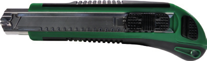 Das greenteq Profi Cuttermesser verfügt über einen automatischen Nachlademechanismus.