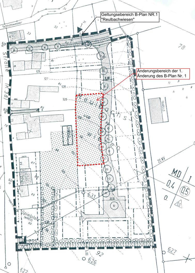Seite 3 (7) 1 Lage und Räumlicher Geltungsbereich Das Plangebiet des Bebauungsplanes Nr.1 der Gemeinde Hilders befindet sich im Ortsteil Brand und umfasst eine Fläche von ca. 3 ha.