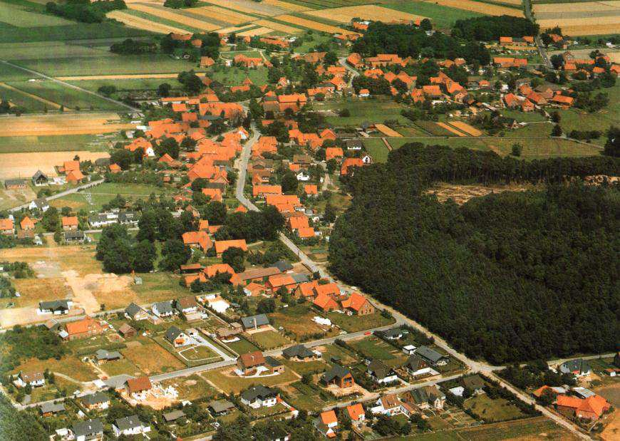Mardorf nach Nordosten 1978 (Neubaugebiet