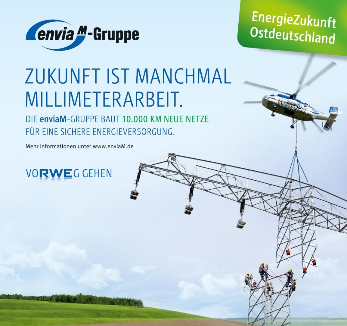 enviam-gruppe gestaltet die Energiewende in Ostdeutschland aktiv mit. Die enviam-gruppe... bekennt sich zur Energiewende.