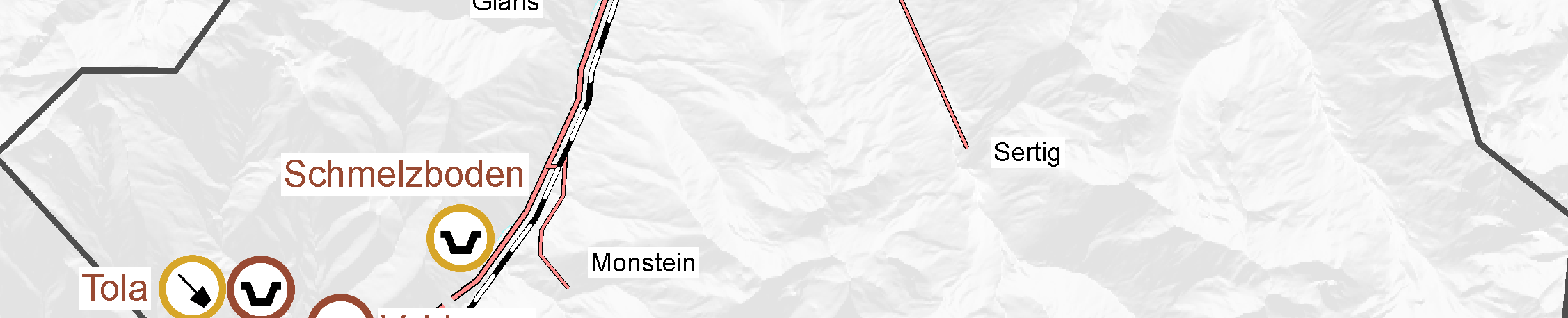 Standort Lusi / Laret (210 000 m 3, nur noch unverschmutztes Material), 15-20 Jahre. 4.