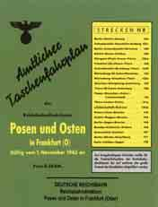 Nachdruck des Reichsbahnfahrplans des Jahres 1944/45. Nr.