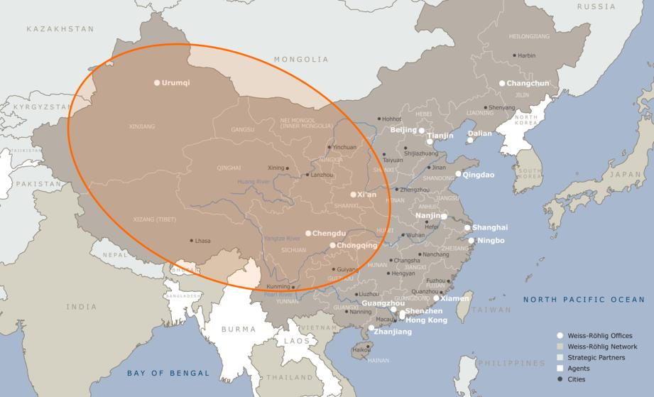 WARUM SEIDENSTRAßE GO WEST PERSPEKTIVE Strategie der chinesischen Regierung: die große Erschließung Westchinas Vorrangige Entwicklungen von Wirtschaftzonen: -