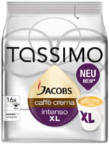 Marktreport b Kaffee Einzelportionen Industrie Product Line Neu in der Produktreihe von Tassimo (Jacobs Douwe Egberts) sind die Sorten Jacobs Caffè Crema Intenso XL (16 T-Discs pro Packung) sowie die