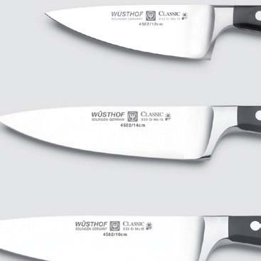 WÜSTHOF-Messer wird rostfreier Chrom-Molybdän- Vanadium Stahl