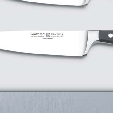 WÜSTHOF-steel Each WÜSTHOF knife is precision forged from a
