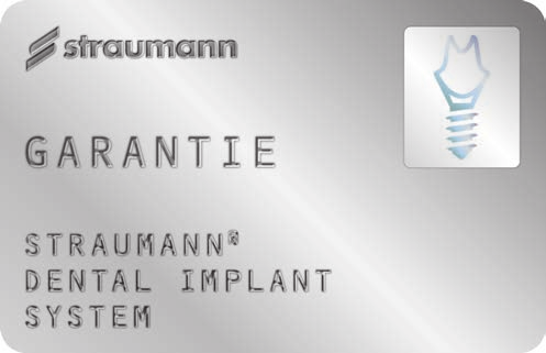 Die Straumann-Garantie Die Straumann-Garantie gilt, wenn Straumann-Produkte in Kombination mit anderen Original Straumann-Produkten verwendet werden.