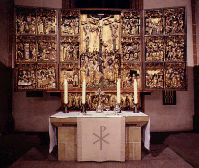 Der Altar der Stiftskirche Der Altar der Stiftskirche ist in Braunschweig (Braunschweiger Madonnenmeister) entstanden und wurde 1501 fertiggestellt.