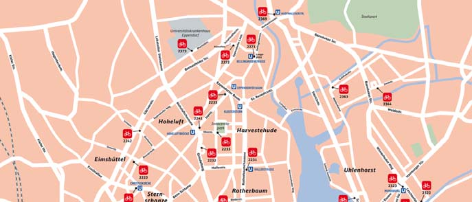 System und Funktionen fix plus Terminal Hamburg (seit Juli 2009) 70 Stationen