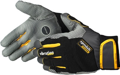 Schlagdämpfender Handschuh Material MICROTHAN/polyester Grösse 7, 8, 9, 10, 11 Funktionen Klettverschluß, frei von Chrom, verstärkter Zeigefinger, verstärkte Nähte, Wattierte Handfläche, ergonoische