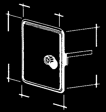 Kamintüren Farbe bmessung in mm VPE / VE estell- (Prüfziff.) D Nr. Nr. Kamintür mit Vierkantverschluss wahlweise mit nschlag rechts oder links einsetzbar, die Tür kann zum Einbau ausgehängt werden.