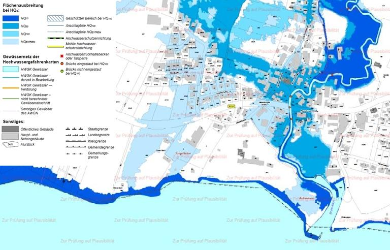 Anhang Teil 3: Hochwasser- Managementplan Seite - 74 - Karte 5a: