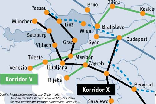 Ungarische Meinung zum E 66 Ausbau Ungarn meint, dass der Helsinki Korridor V anderswo ausgewiesen ist, als der Verkehr tatsächlich fließt.