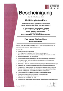 2017 Jährliches Stanzbioptikertreffen und Qualitätszirkel im Rahmen des Screeningprogramms Thüringen Nord und West, Bad Langensalza (A. Kott, A. Malich) 23.03.