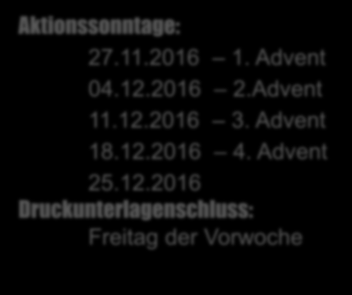 Im diesjährigen Weihnachtsgeschäft möchten Sie