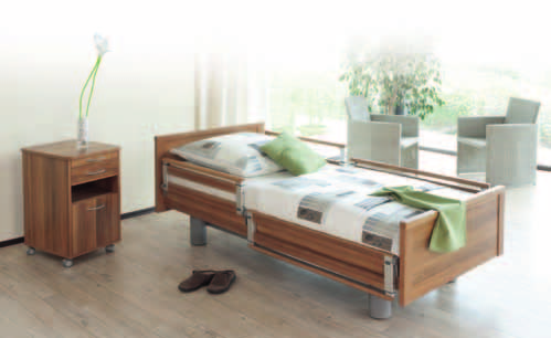 Pflegebett Ayleen 200 Qualität und Funktionalität bis ins Detail Ayleen 200 Formschönes, wohnliches und komfortables Pflegebett mit