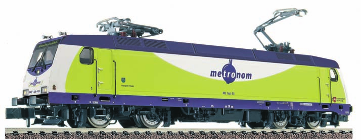 Der metronom erreicht eine Spitzengeschwindigkeit von 160 Stundenkilometern. 118 n.e. Geeignete Wagen: Art. 862081, 862701, 862801, 862802. 738704 118 n.e. Elektrolokomotive BR 185.