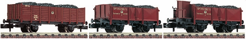 153 65,50 821203 3-teiliges Güterwagenset Kohlezug der K.P.E.V.
