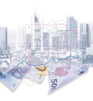 Tabelle der ortsüblichen Vergleichsmieten für das Gebiet der Stadt Frankfurt am Main Übersicht der Wohnlagen Hinweise Die Gebiete der guten Lagen sind im Anhang in dem dort abgedruckten Stadtplan mit