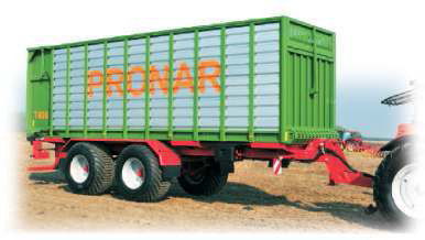 Silagewagen PRONAR T400 Serienmäßige Ausrüstung: 32 910 NEUHEIT - PRONAR Silagewagen - großvolumige und hochwertige Aufbau für lange