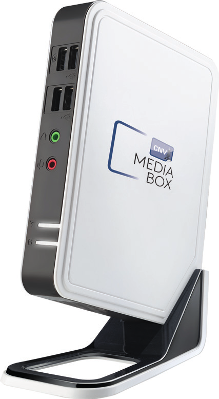 Anschließen und durchstarten Die CNV Mediabox wird betriebsbereit ausgeliefert und kann über HDMI problemlos an