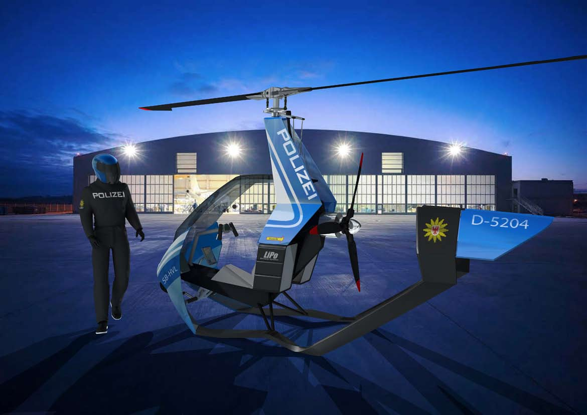 Konzept der Observation Aufgrund seiner Flugeigenschaften und Kostenvorteils gegenüber dem Hubschrauber, ist der Gyrocopter für die kommerzielle Observation hervoragend geeignet.
