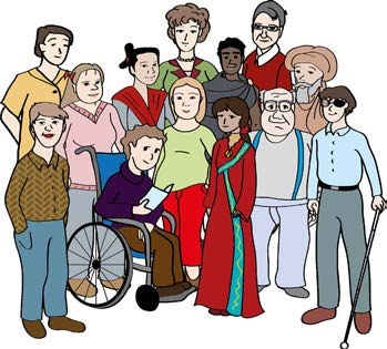 Was ist eine Schwer-Behinderung? In Deutschland leben viele Menschen Es gibt große und kleine Menschen.