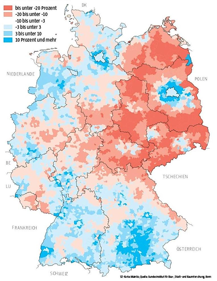 Bevölkerung betroffen Wernau Erlenbach Quellen Grafik: Bundesinstitut für Bau- Stadt- und Raumforschung Bild: http://www.nwzonline.