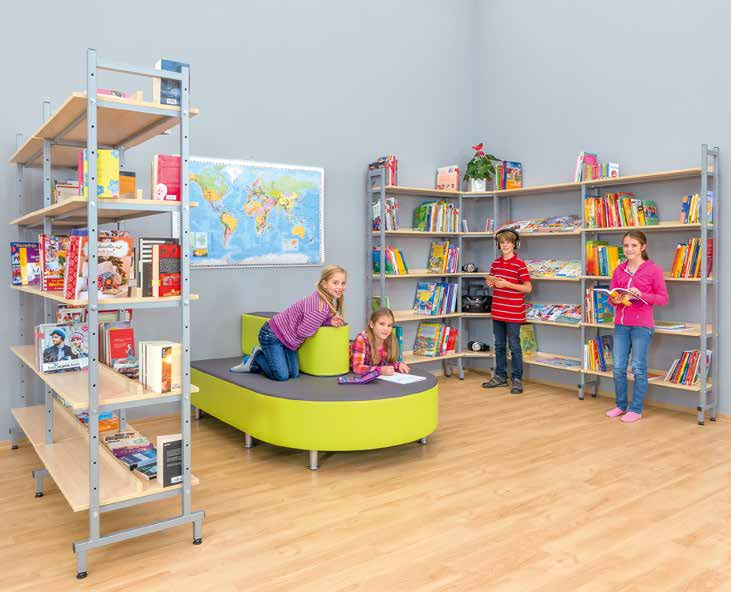Einrichtung/Ausstattung Bücherregale für die Schule Verstärkte Böden gegen Durchbiegen! Relax Terminal auf Seite 124 Abb.