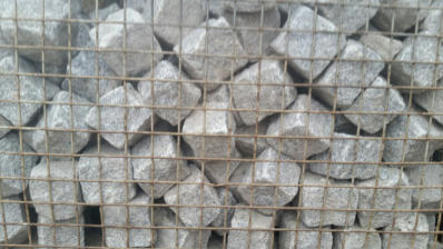 MwSt. Granit-Pflastersteine weißgrau Portugal 09 / 11cm Bestand:
