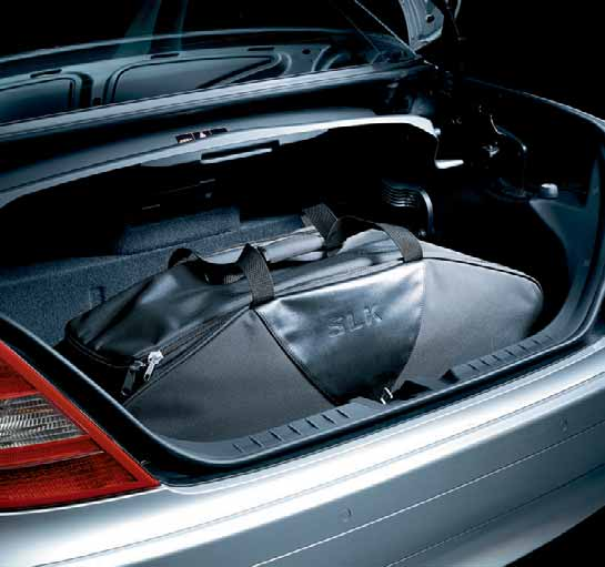 Die Kofferraumtasche aus der Edition SLK ist nur ein Beispiel aus der Mercedes-Benz Collection.