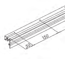 Glasdicke 6 + 8 mm Höhe 2000 mm Breite 1000 mm Lieferumfang: 2 x Laufwerk mit Aufhängung 2 x Klemmschuh 1 x Bodenführung 2 x