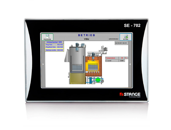 SE-702 - Der Programmregler Universelles Kompaktautomatisierungsgerät für Wärmebehandlungsanlagen mit Touch-Bedienung Zukunftsweisender Programmregler mit Touch-Bedienung Einfache Konfiguration am