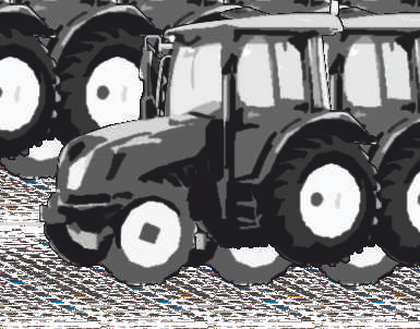 Ein leistungsstarker, moderner Traktor für alle landwirtscha lichen Anwendungen.