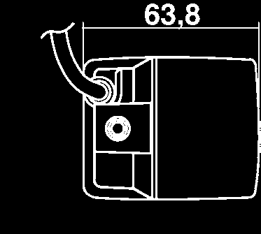 Leitungssatz mit AMP-SUPERSEAL-Stecker, Bügelhalter Für stehenden und hängenden Anbau in / an der