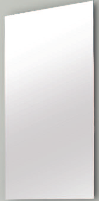 Kanten geschliffen 5 mm stark DIN EN 1036 Horizontal oder vertikal montierbar Ohne Befestigung Passende Spiegelklammern Bestell-Nr.